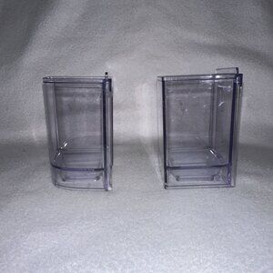 Cuisinart ICE-48 Set of 2 Topping Containers Clear Gray Replacement Parts
